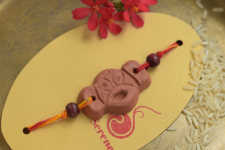 Terracotta ❂ Handmade . Rakhi { d }